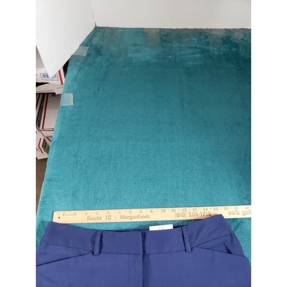 Time and Tru Dress Pants Size 12 Womens Blue Stretch Hook & Eye Straight NWT - Picture 9 of 13